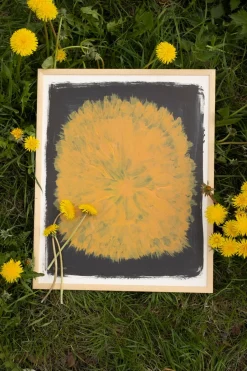 Fine Little Day Dandelion poster 40x50 cm, Yellow-black YellowBlack