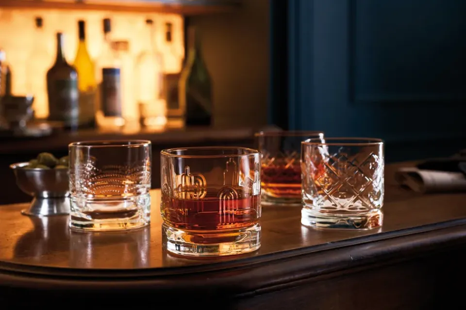 Whiskey & Cognac Glasses^La Rochère Dandy whiskey glass 4 pieces, Clear Transparent