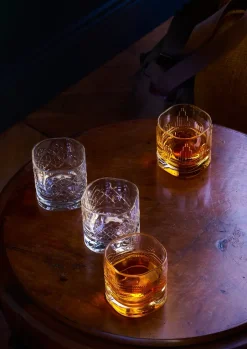 Whiskey & Cognac Glasses^La Rochère Dandy whiskey glass 4 pieces, Clear Transparent