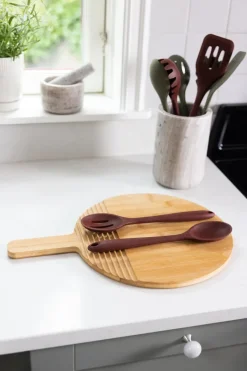 Spoons, Scoops & Ladles^Sagaform Daniel serving utensils 2 pieces, Burgundy Red