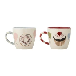 Children's Mugs^Bloomingville Darby cup 20 cl 2 parts, Red