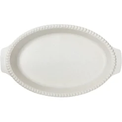 Oven Dishes^PotteryJo Daria oven form 35 cm, cotton White