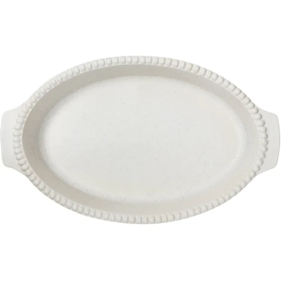 Oven Dishes^PotteryJo Daria oven form 35 cm, cotton White