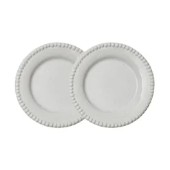 Small Plates & Side Plates^PotteryJo Daria small plate Ø18 cm 2-pack, Cotton shiny White