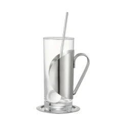 Long Drink & Highball Glasses^Dorre Darry irish coffee set, Glass-stainless steel TransparentSilver-coloured