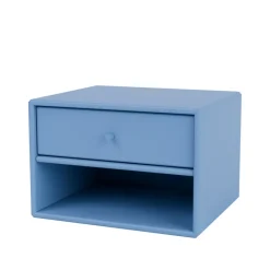 Outlet Montana Dash bedside table, Azure 154, incl. suspension cm Blue
