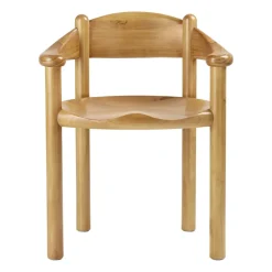 Chairs^GUBI Daumiller chair with arms, Golden pine Brown