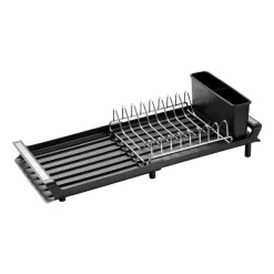 Dish Drainers^Dorre Dayra collapsable dish rack 20x47 cm, Black