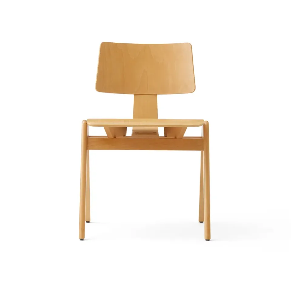 Clearance &Tradition Daystak RD1 side chair, Beech Beige
