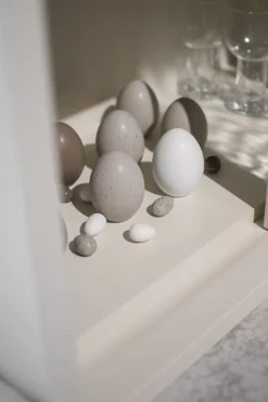 Easter Decorations^DBKD decorative egg, mole dot Grey