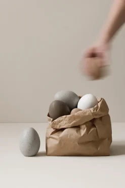 Easter Decorations^DBKD decorative egg, mole dot Grey