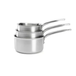 Saucepan Sets^De Buyer Alchimy cookware set 3 pieces, Stainless steel Silver-coloured