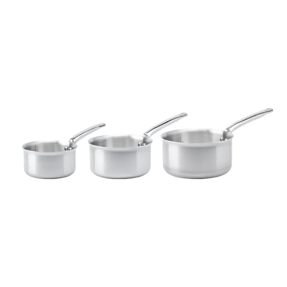 Saucepan Sets^De Buyer Alchimy cookware set 3 pieces, Stainless steel Silver-coloured