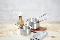 Saucepan Sets^De Buyer Alchimy cookware set 3 pieces, Stainless steel Silver-coloured
