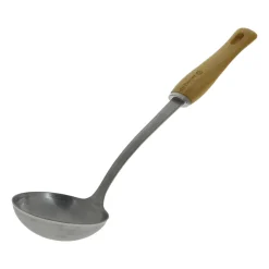 Online De Buyer B Bois soup ladle with wooden handle, Stainless steel GreyBeige