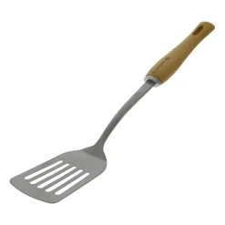 New De Buyer B Bois spatula with wooden handle, Stainless steel GreyBeige