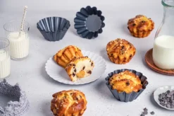Cookie/Biscuit Cutters & Cake Tins^De Buyer brioche-form mini, Ø10 cm Black