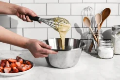 Mixing Bowls^De Buyer dough bowl flat bottom, Ø28 cm Grey
