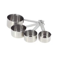 Measuring Spoons, Cups & Jugs^De Buyer measuring cups 60-250 ml 4 pieces, stainless steel Silver-coloured