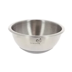 Mixing Bowls^De Buyer mixing bowl with silicone base, 1 l Silver-coloured