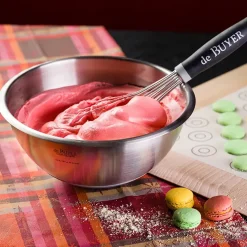 Mixing Bowls^De Buyer mixing bowl with silicone base, 1 l Silver-coloured
