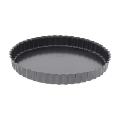 Round Flat Oven & Flan Dishes^De Buyer pie form, Ø24 cm Silver-coloured
