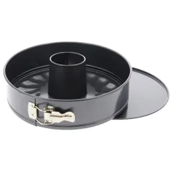 Round Flat Oven & Flan Dishes|More Baking Accessories^De Buyer springform tin with two bases, 26 cm Silver-coloured