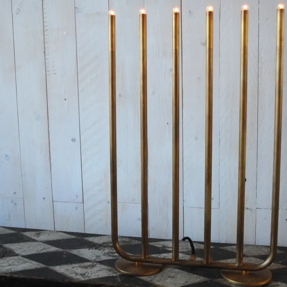 Advent Lights^Konsthantverk December 6 advent candlestick, Frost White