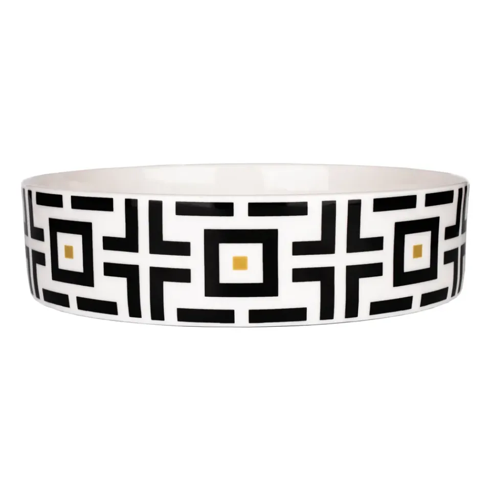 Salad Bowls^Carolina Gynning DECO bowl 1.5 liter, White-black BlackWhite