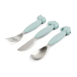 Children's Cutlery^Done by deer Deer Friends Easy-grip cutlery set 3 pieces, Blue