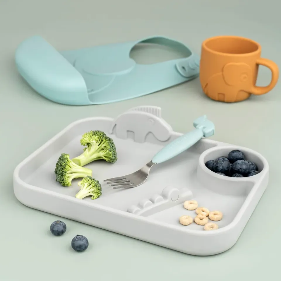 Children's Cutlery^Done by deer Deer Friends Easy-grip cutlery set 3 pieces, Blue