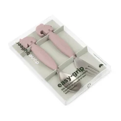 Children's Cutlery^Done by deer Deer Friends Easy-grip cutlery set 2 pieces, Powder Beige