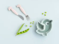 Hot Done by deer Deer Friends Easy-grip cutlery set 2 pieces, Sand Beige