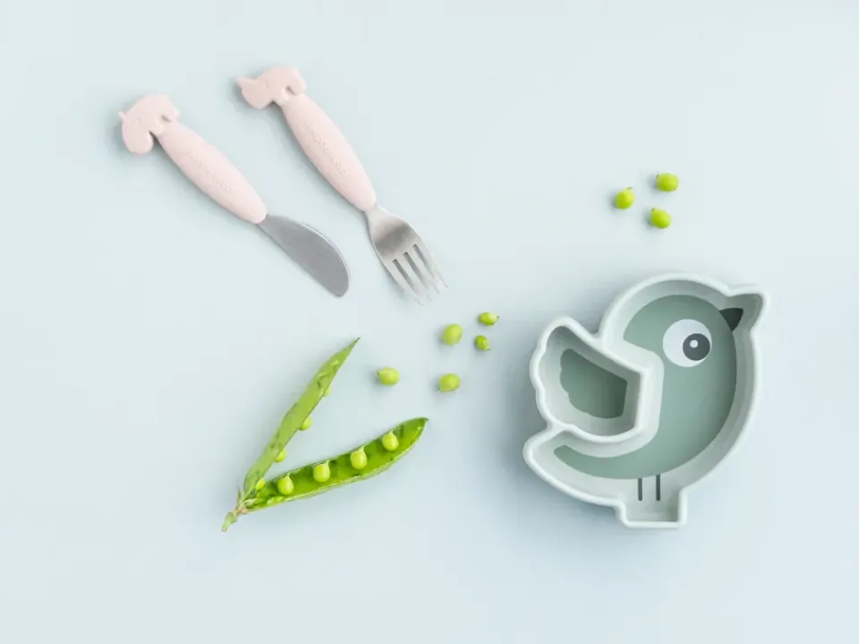 Hot Done by deer Deer Friends Easy-grip cutlery set 2 pieces, Sand Beige