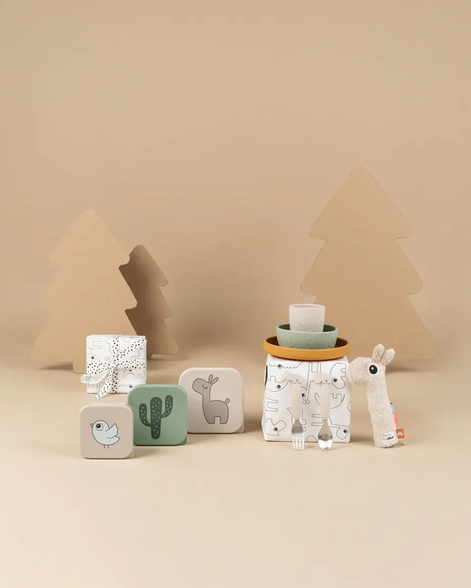 Hot Done by deer Deer Friends Easy-grip cutlery set 2 pieces, Sand Beige