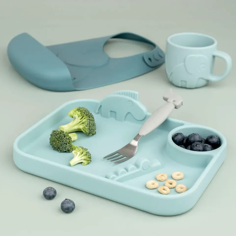 Sale Done by deer Deer Friends Easy-grip cutlery set 3 pieces, Grey