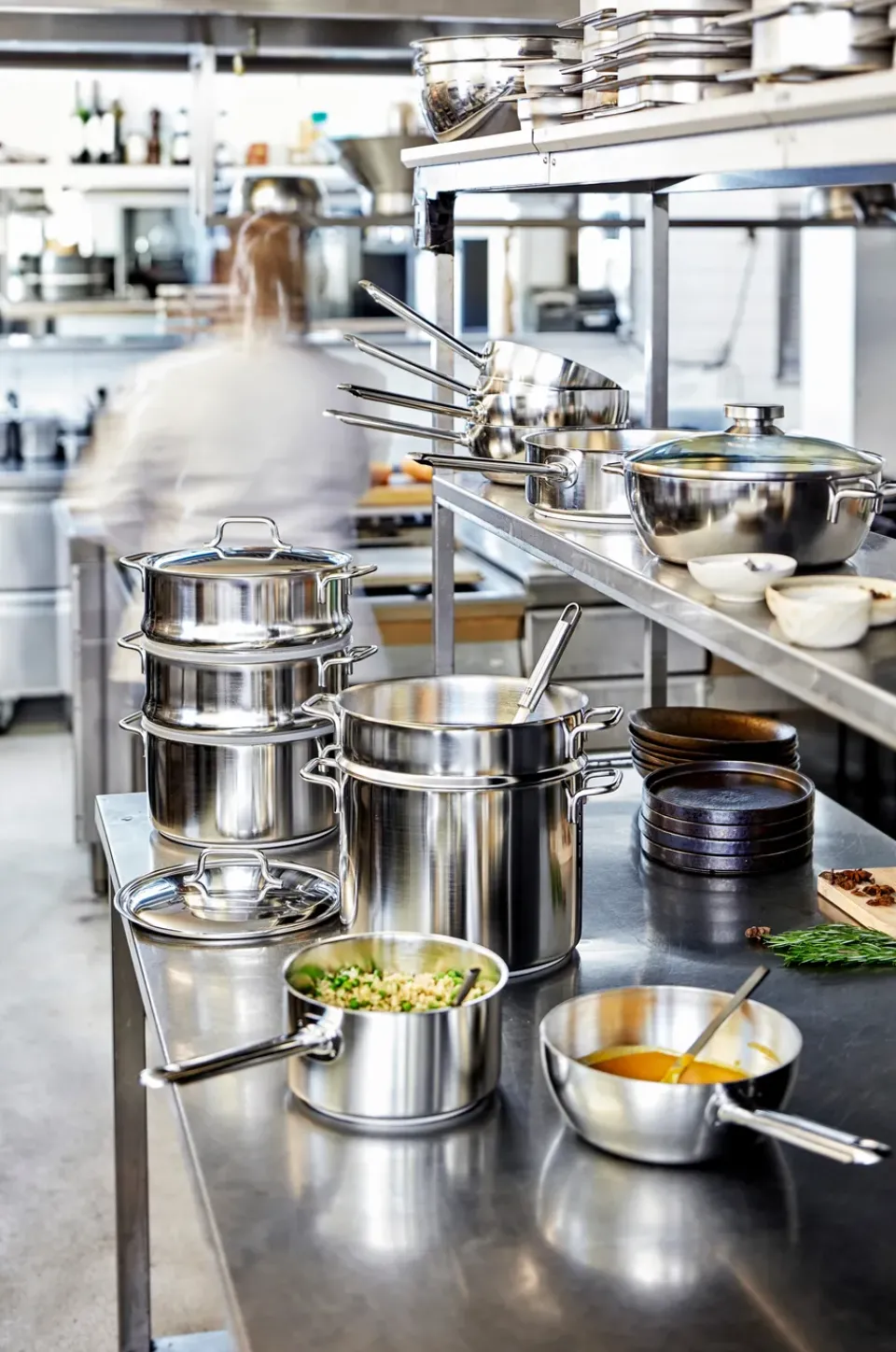 Hot Demeyere Apollo 7 stainless steel sauté pan, Ø28 cm Silver-coloured