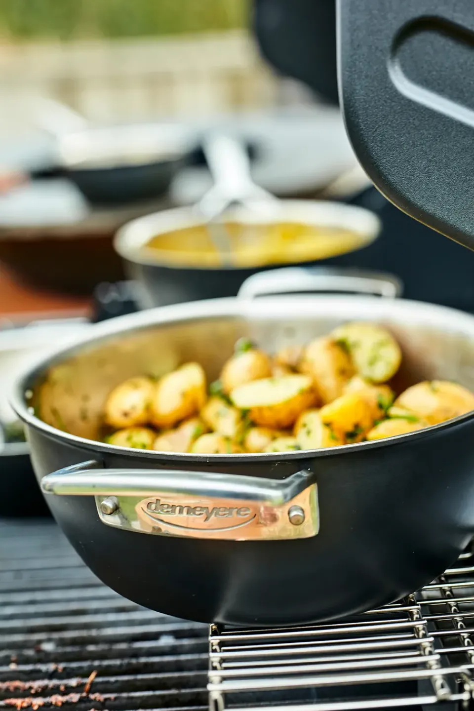 Saucier & Sauté Pans^Demeyere Black 5 serving pan stainless steel, 3.25 L Silver-coloured