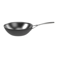 Woks^Demeyere Black 5 wok pan stainless steel, Ø30 cm Silver-coloured