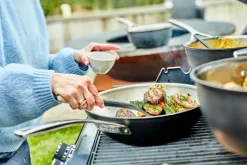 Woks^Demeyere Black 5 wok pan stainless steel, Ø30 cm Silver-coloured