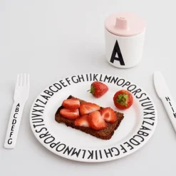 Plastic Cups^Design Letters beak lid to melamine cup, nude Pink