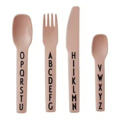 Clearance Design Letters children's cutlery melamine, Nude Beige