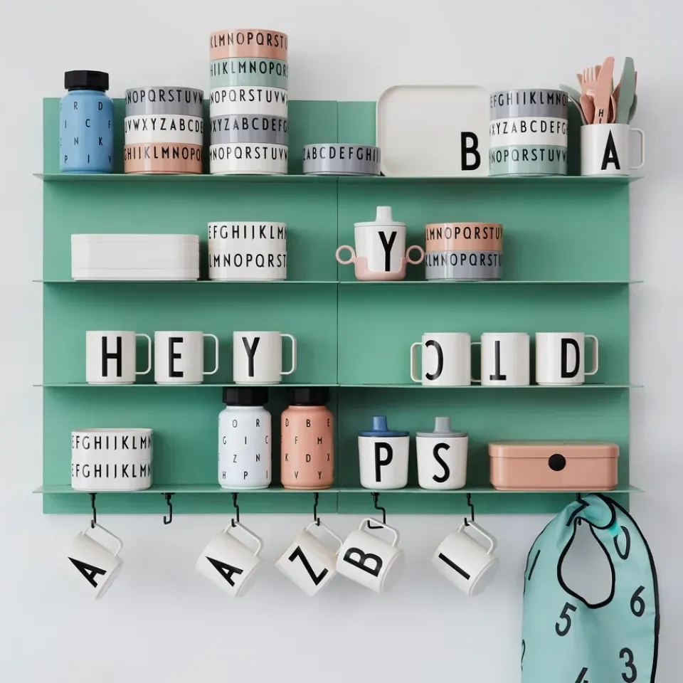 Clearance Design Letters children's cutlery melamine, Nude Beige