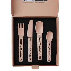 Clearance Design Letters children's cutlery melamine, Nude Beige