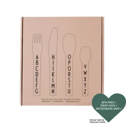 Clearance Design Letters children's cutlery melamine, Nude Beige