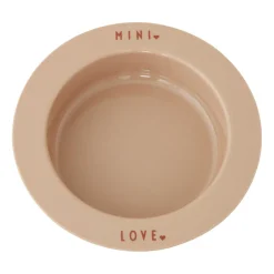 Plastic Plates^Design Letters deep plate favourite mini, -love Beige