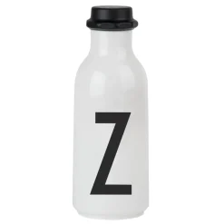 Water Bottles^Design Letters drinking bottle, Z BlackWhite