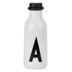 Outlet Design Letters drinking bottle, A BlackWhite