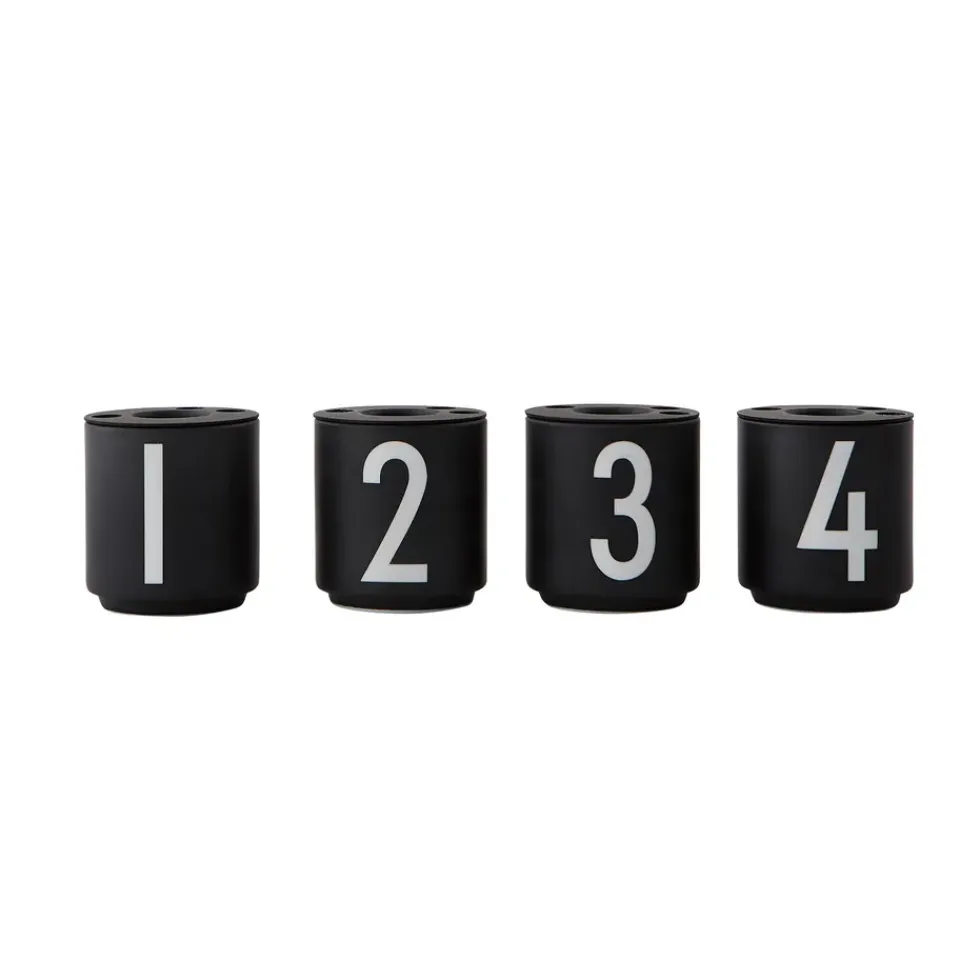 Sale Design Letters espresso cup 4-pack , Black