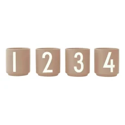 Online Design Letters espresso cup 4-pack, Beige